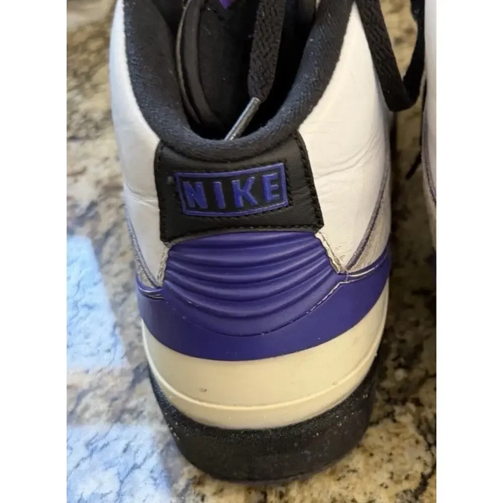 Nike Air Jordan 2 Retro Dark Concord 2013 Men’s Size 11 White Purple OG Vintage